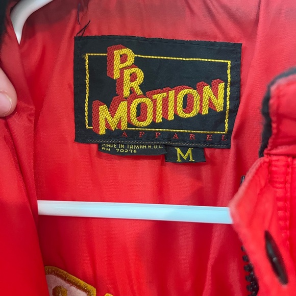 Super Chevy Show Women's Red Puffer Jacket - Picture 8 of 9